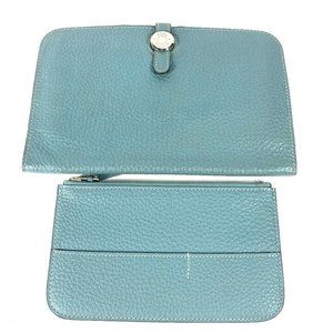 HERMES Blue Wallet